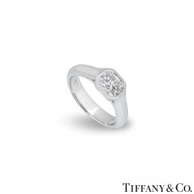 Tiffany & Co. Platinum Lucida Diamond Ring 1.03ct F/IF